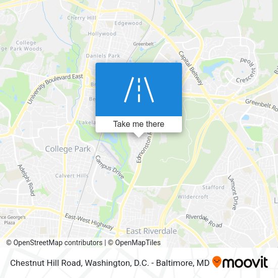 Chestnut Hill Road map