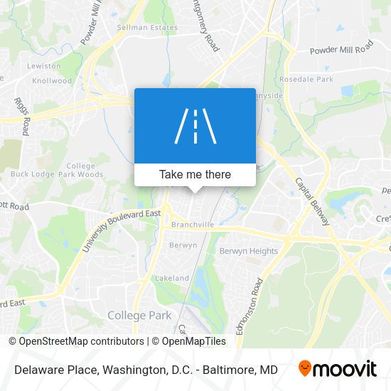Mapa de Delaware Place