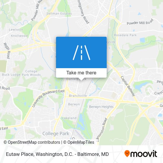 Eutaw Place map