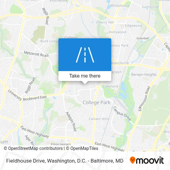 Fieldhouse Drive map