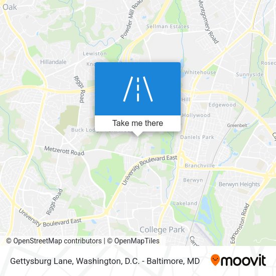 Gettysburg Lane map