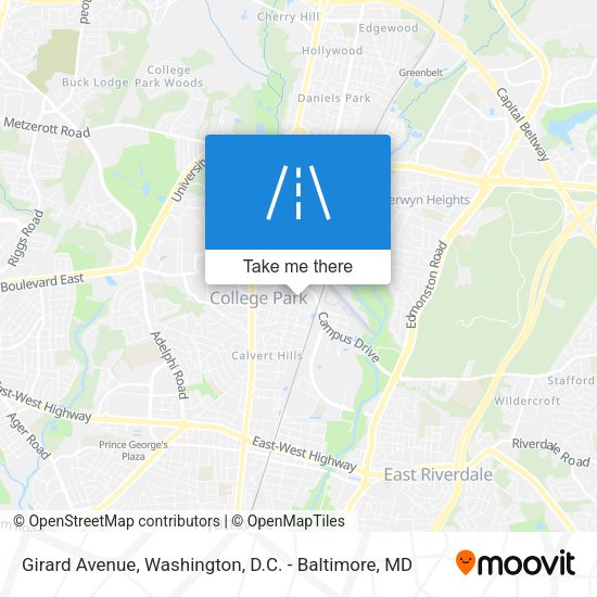 Girard Avenue map