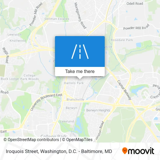 Iroquois Street map