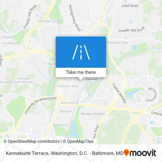 Kennebunk Terrace map
