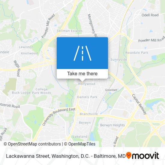 Mapa de Lackawanna Street