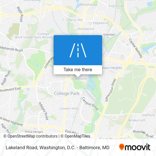 Mapa de Lakeland Road