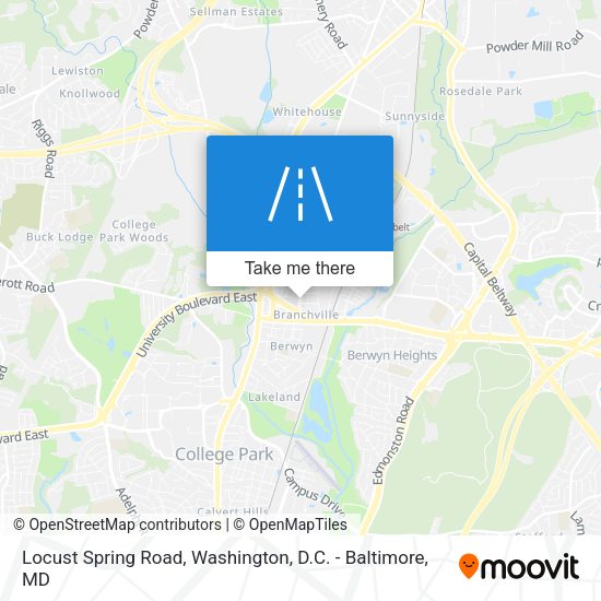 Locust Spring Road map