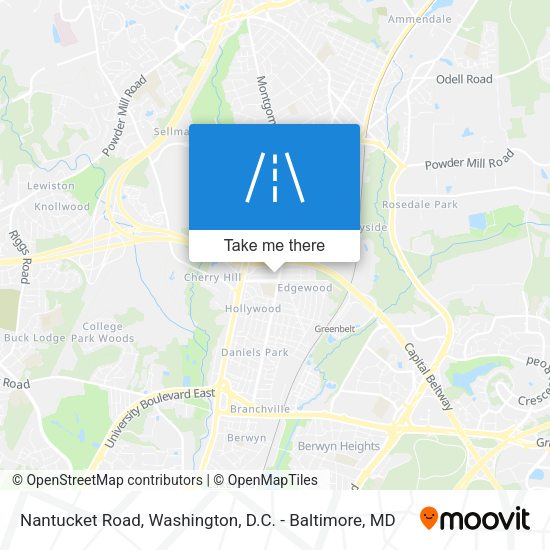 Nantucket Road map