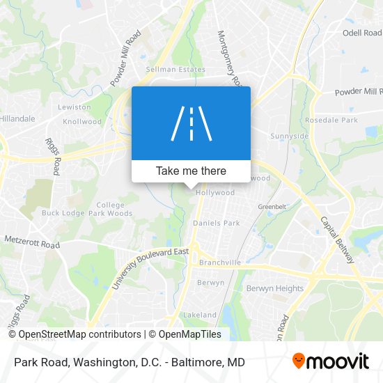 Mapa de Park Road