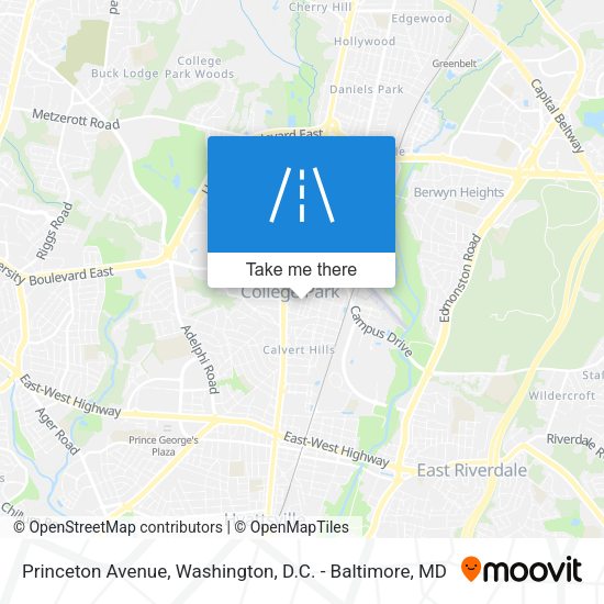 Princeton Avenue map