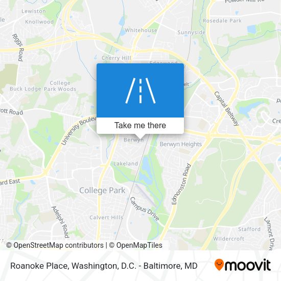 Roanoke Place map