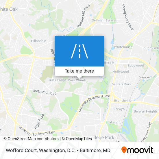 Mapa de Wofford Court