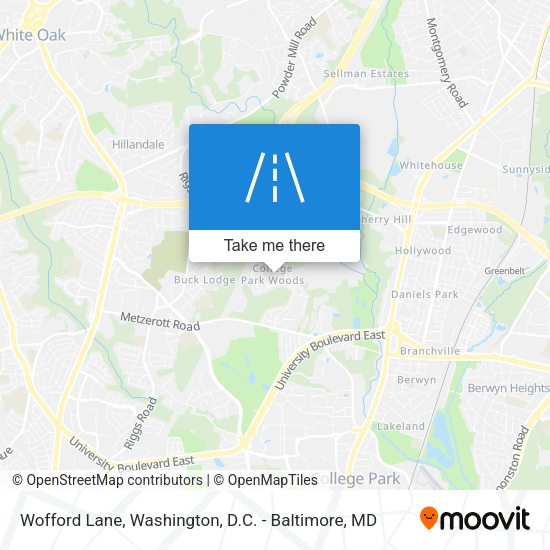 Wofford Lane map