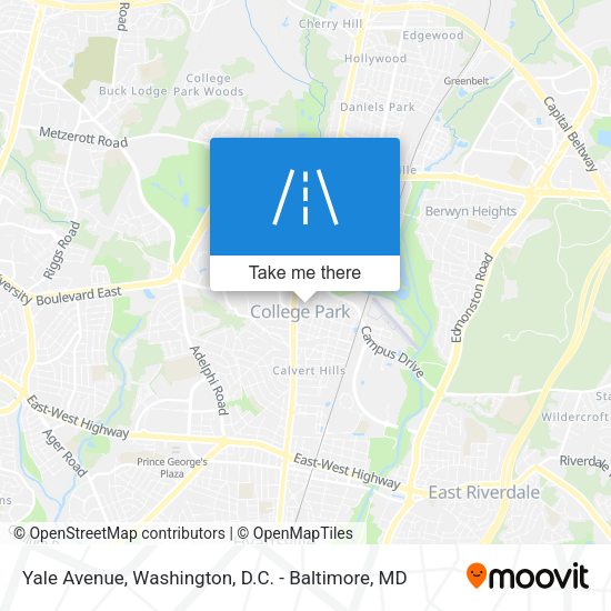 Yale Avenue map