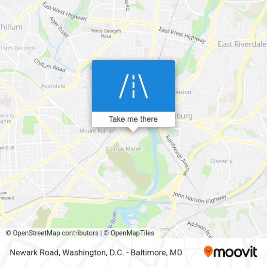Newark Road map