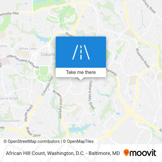 Mapa de African Hill Count