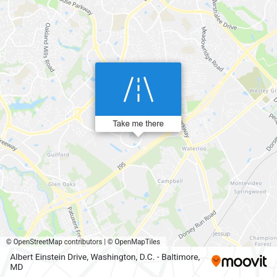Albert Einstein Drive map