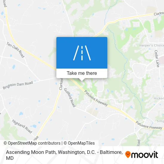 Ascending Moon Path map
