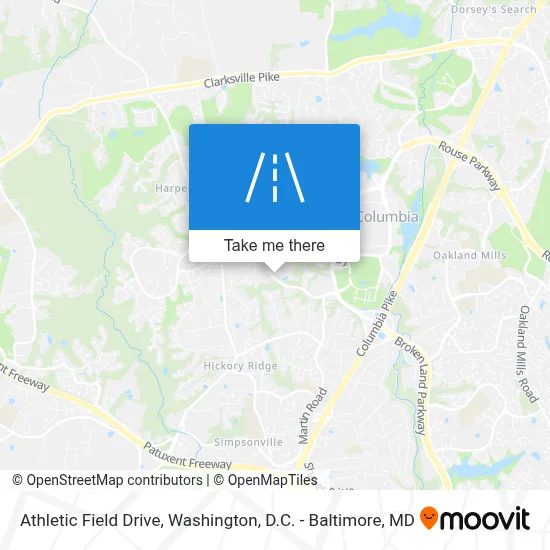 Athletic Field Drive map