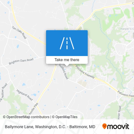 Ballymore Lane map