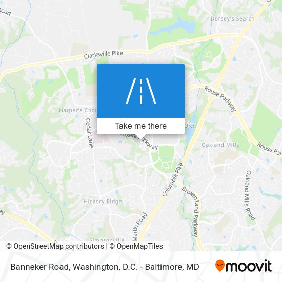 Banneker Road map