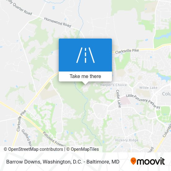 Barrow Downs map