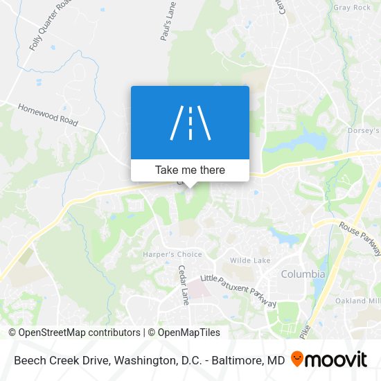 Beech Creek Drive map
