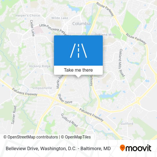 Belleview Drive map