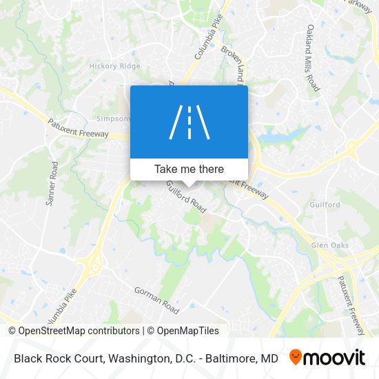 Black Rock Court map
