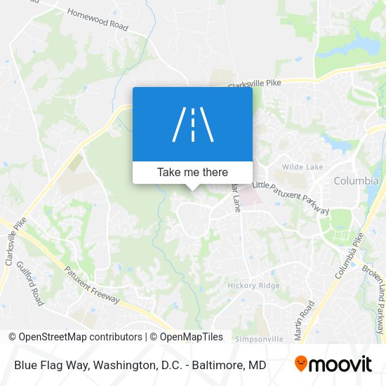 Blue Flag Way map