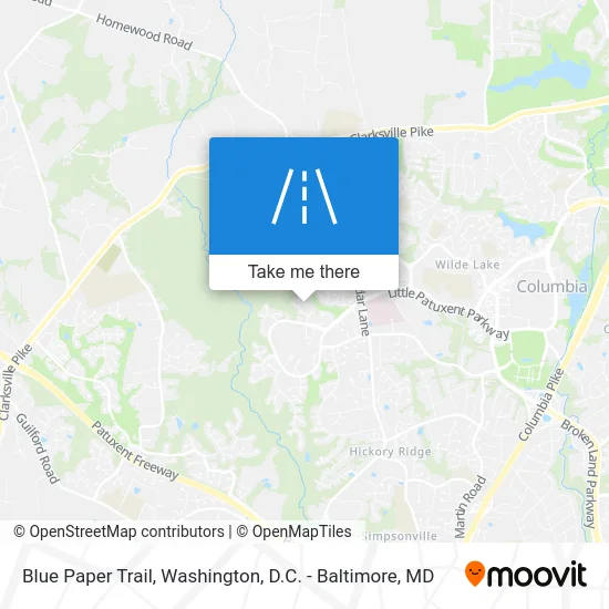 Blue Paper Trail map