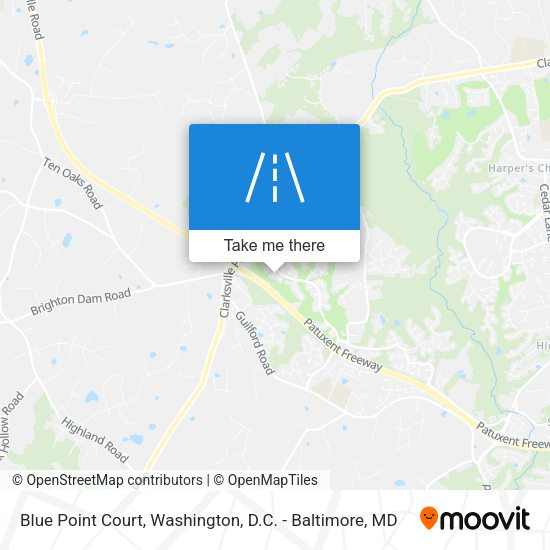 Mapa de Blue Point Court