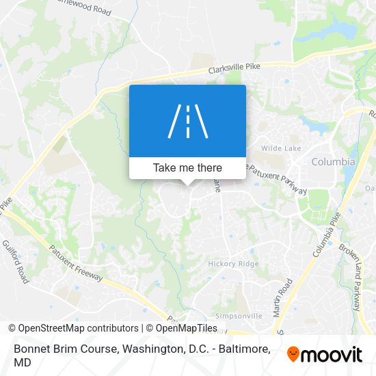 Bonnet Brim Course map