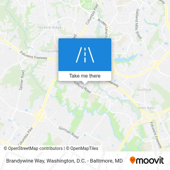 Brandywine Way map