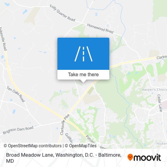 Broad Meadow Lane map