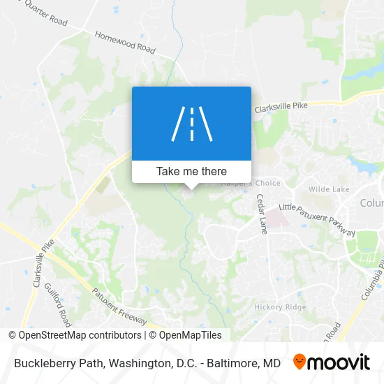 Buckleberry Path map
