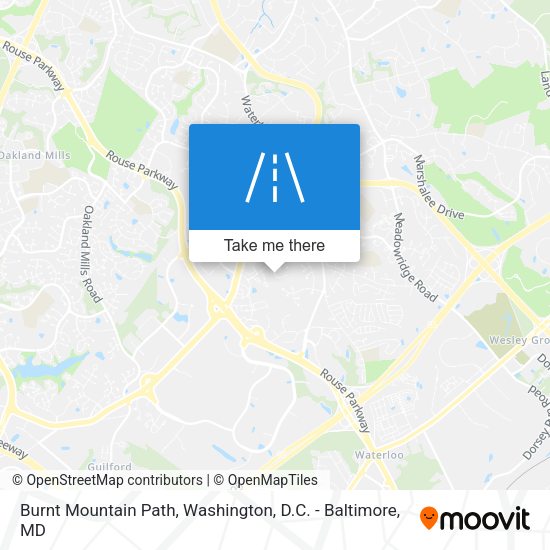 Mapa de Burnt Mountain Path