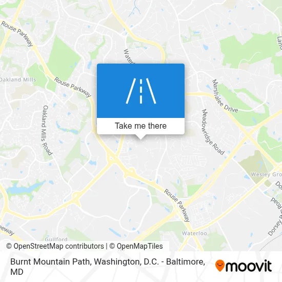 Burnt Mountain Path map