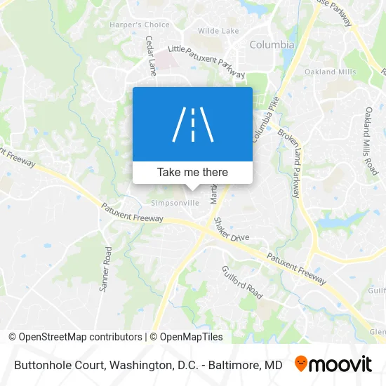 Buttonhole Court map