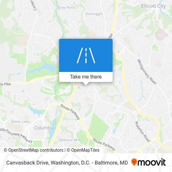 Canvasback Drive map