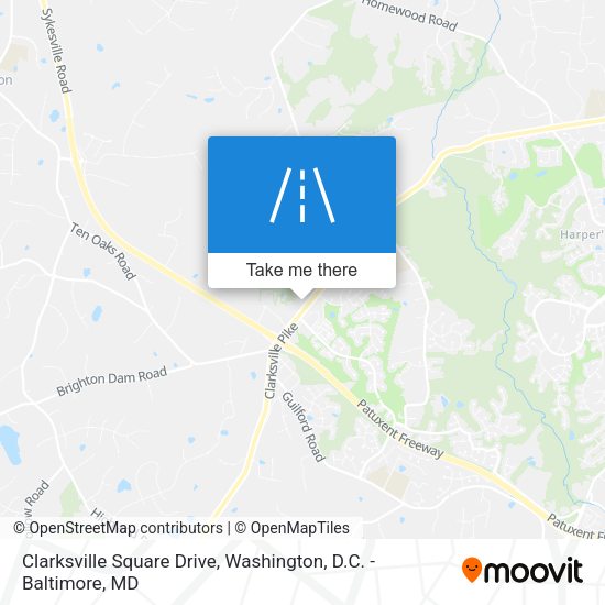 Clarksville Square Drive map