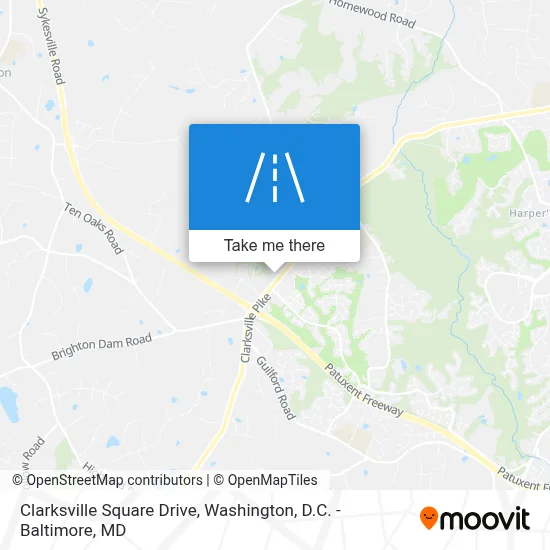 Clarksville Square Drive map