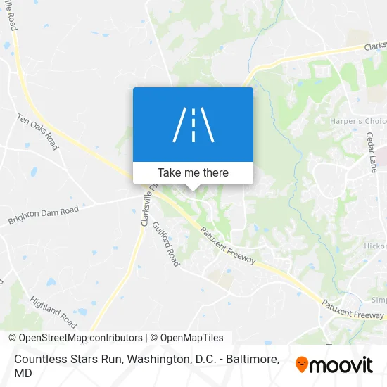 Countless Stars Run map