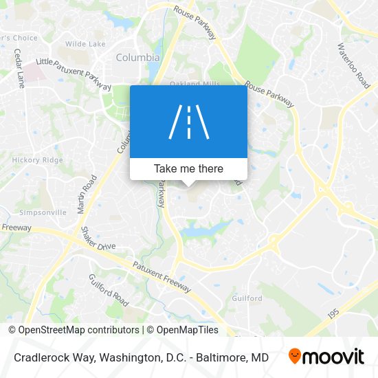 Cradlerock Way map