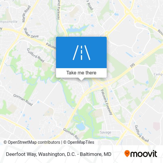 Deerfoot Way map