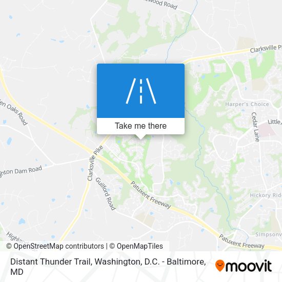 Distant Thunder Trail map