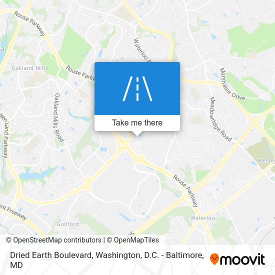 Dried Earth Boulevard map