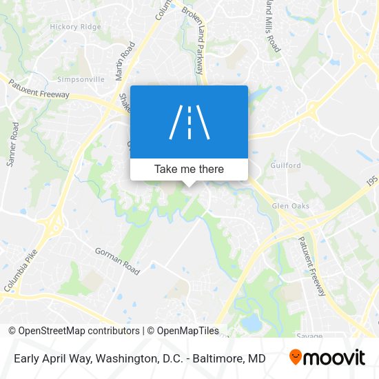 Early April Way map