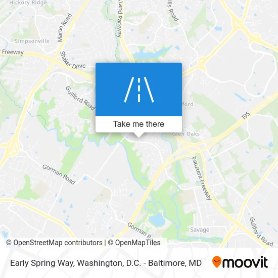 Early Spring Way map