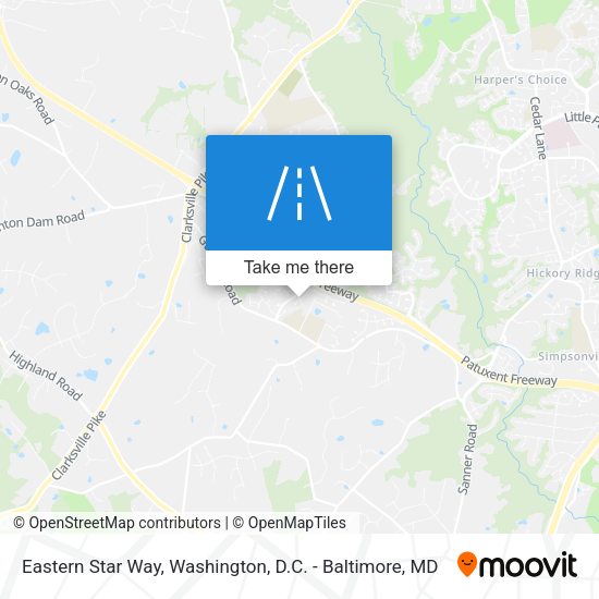 Eastern Star Way map